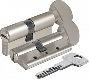 Картинка Цилиндровый механизм с вертушкой KALE KILIT 164 DBM-E/80 (35+10+35) mm никель 5 кл.